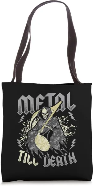 Metal Till Death Heavy Metal Band Death Metal Tote Bag