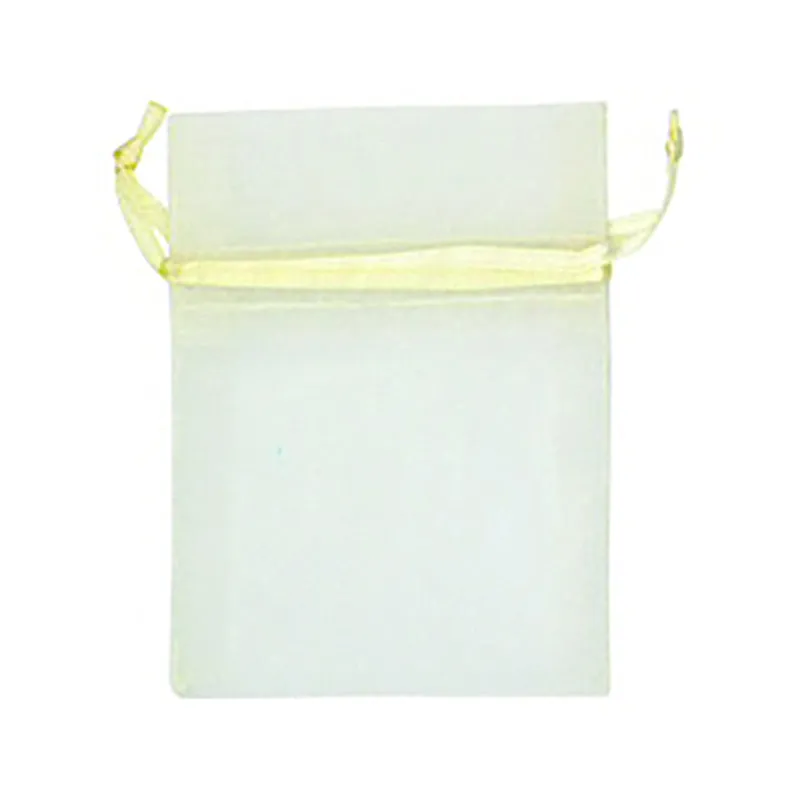 MINI ORGANZA BAG CREAM 10CMX7.5CM 7PC