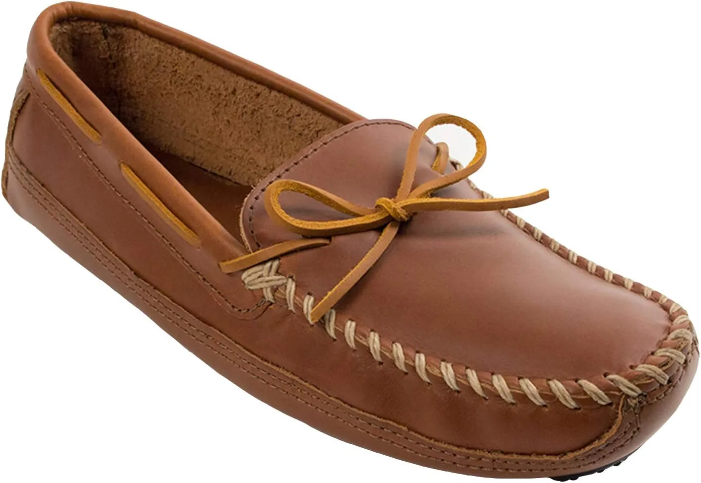 Minnetonka Men's Double Bottom Cowhide Moccasin