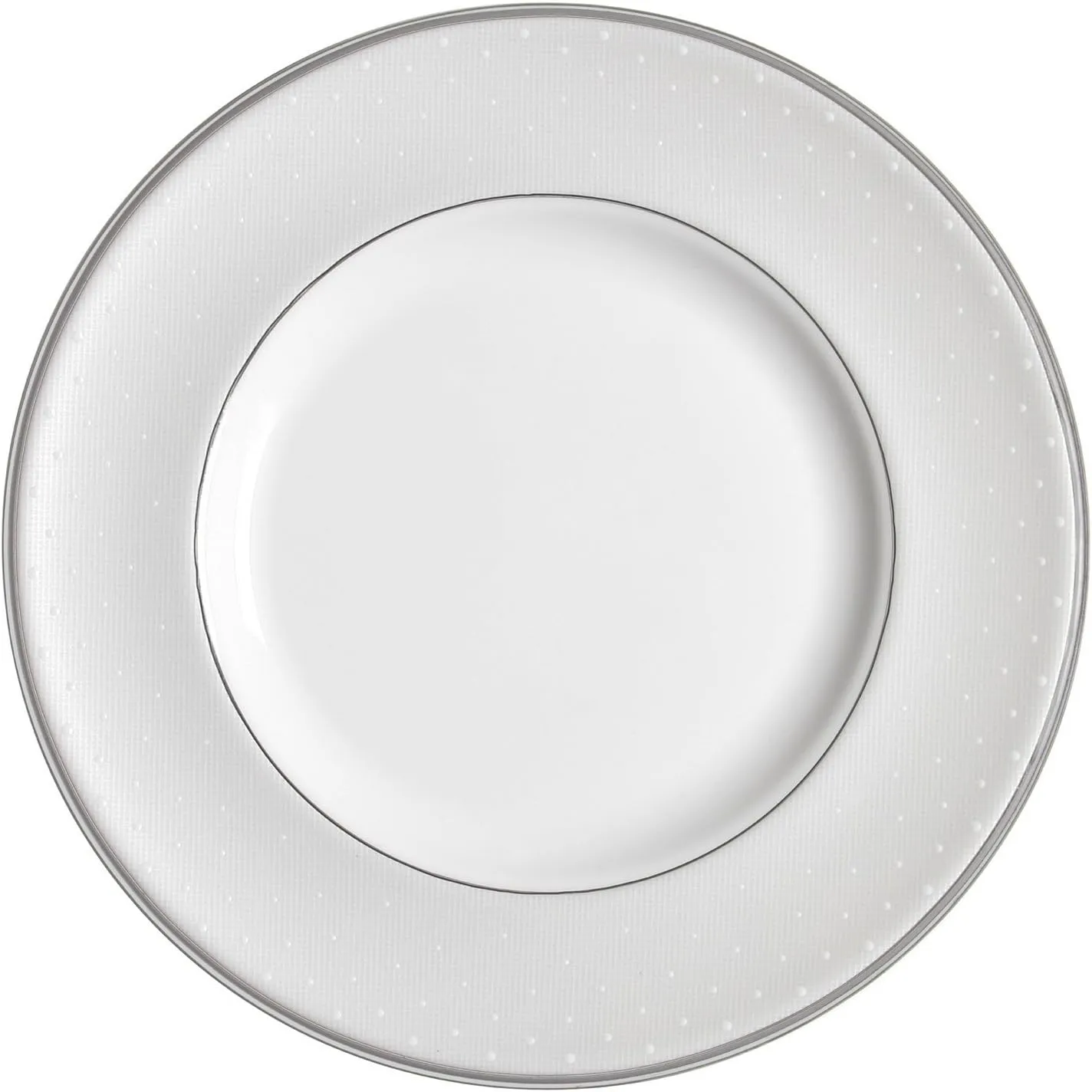 Monique Lhuillier for Royal Doulton Pointe dEsprit 10-1/2-Inch Dinner Plate