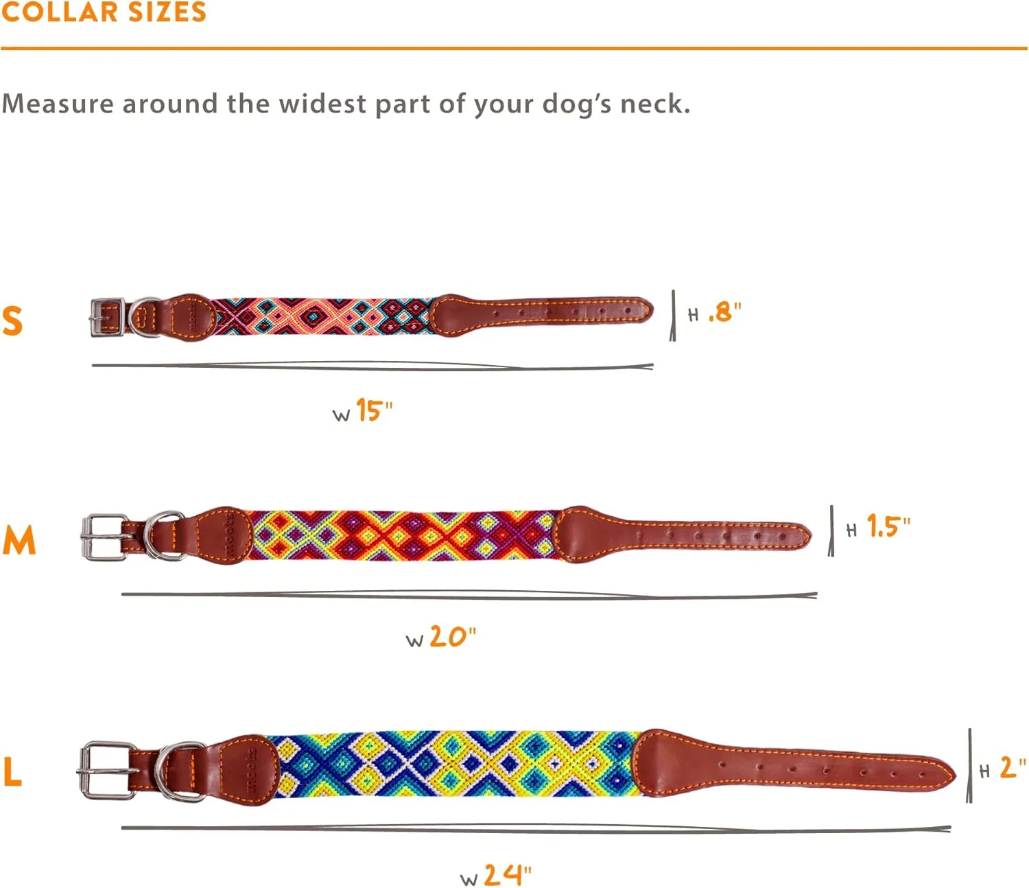 Moots Root Handmade Pet Collar, Nylon and Leather, Adjustable for Small Dogs, Reinforced Steel Buckle, Colorful and Durable Design, Comfortable and Easy to Clean.