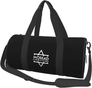 Mossad Its Never An Accident Convertible Garment Bag with Shoulder Strap, Carry on Garment Duffel Bag for Men Women - Rolling Foldable for Travel Luggage Bags (Black)