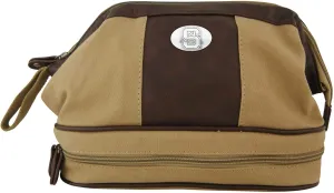NCAA North Carolina State Wolfpack Men's Canvas Concho Toiletry Bag, Khaki, One Size