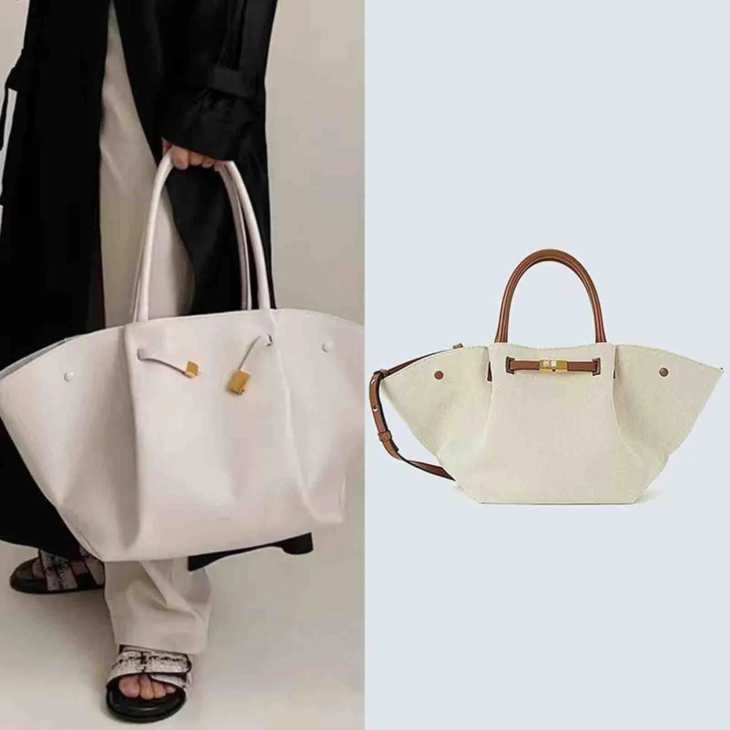 New York Vegetarian Leather Handbag - Large Capacity Wallet, Wing Bag, Dumpling Bag, Multifunctional