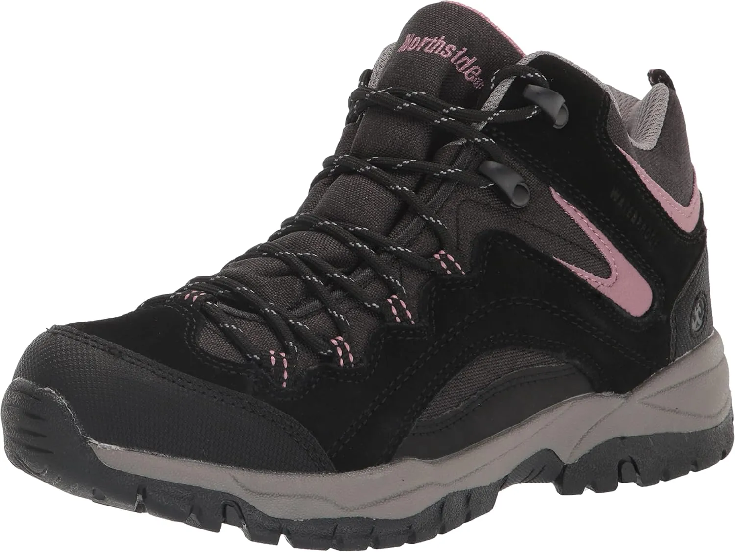 Northside Womens Pioneer Mid Leather Waterproof Hiking Shoe