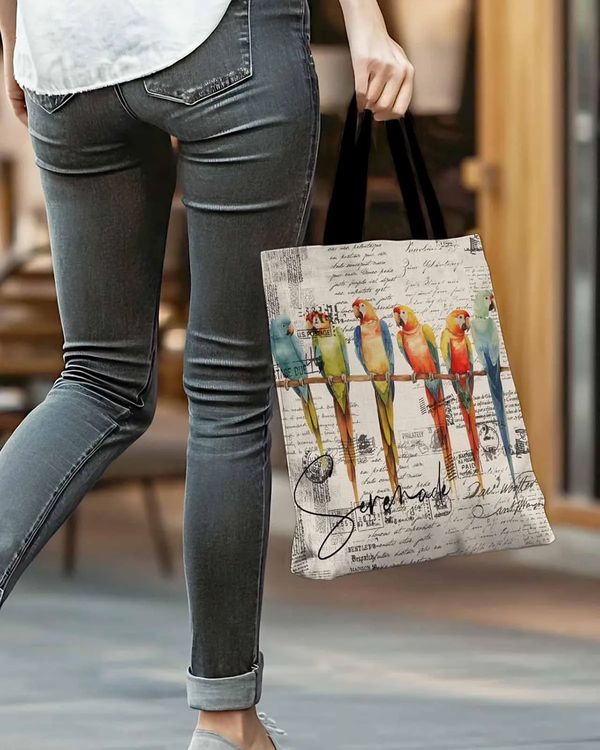 Ocean Canvas Tote Bag Beach Sea Coral Starfish Sage Green Shoulder Bag Casual Bag with Inner Pocket for Shopping Grocery Work