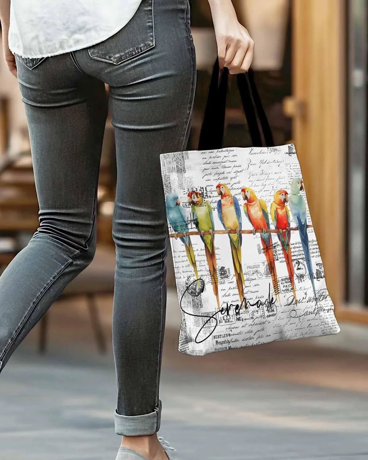 Ocean Canvas Tote Bag Beach Sea Coral Starfish Sage Green Shoulder Bag Casual Bag with Inner Pocket for Shopping Grocery Work