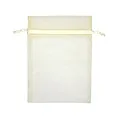 ORGANZA BAG SMALL 17X12.5CM CREAM 10PC