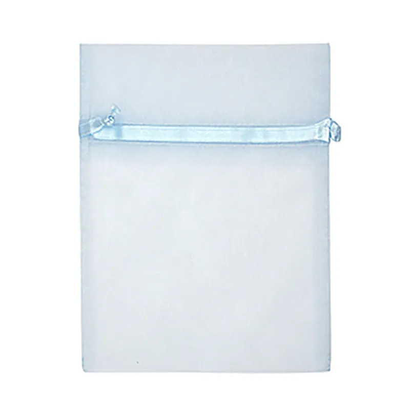 ORGANZA SMALL 17CM X 12.5CM B BLUE 5PC