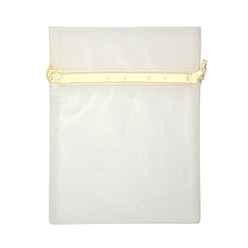 ORGANZA SMALL 17CM X 12.5CM CREAM 5 PC