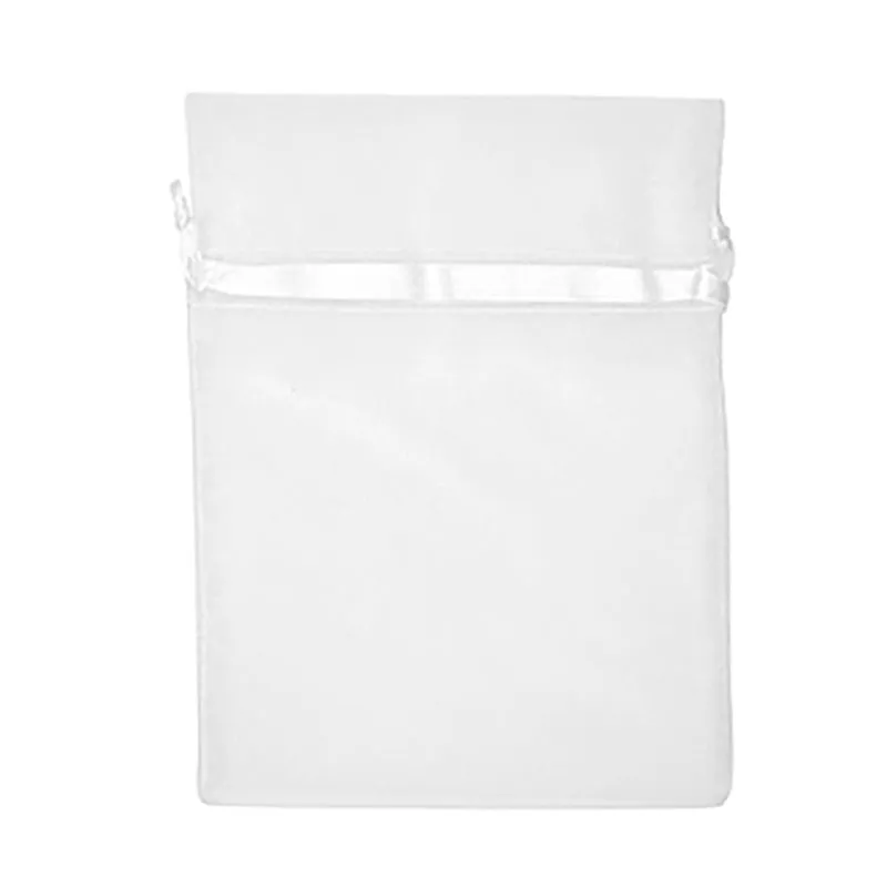 ORGANZA SMALL 17CM X 12.5CM WHITE 5PC