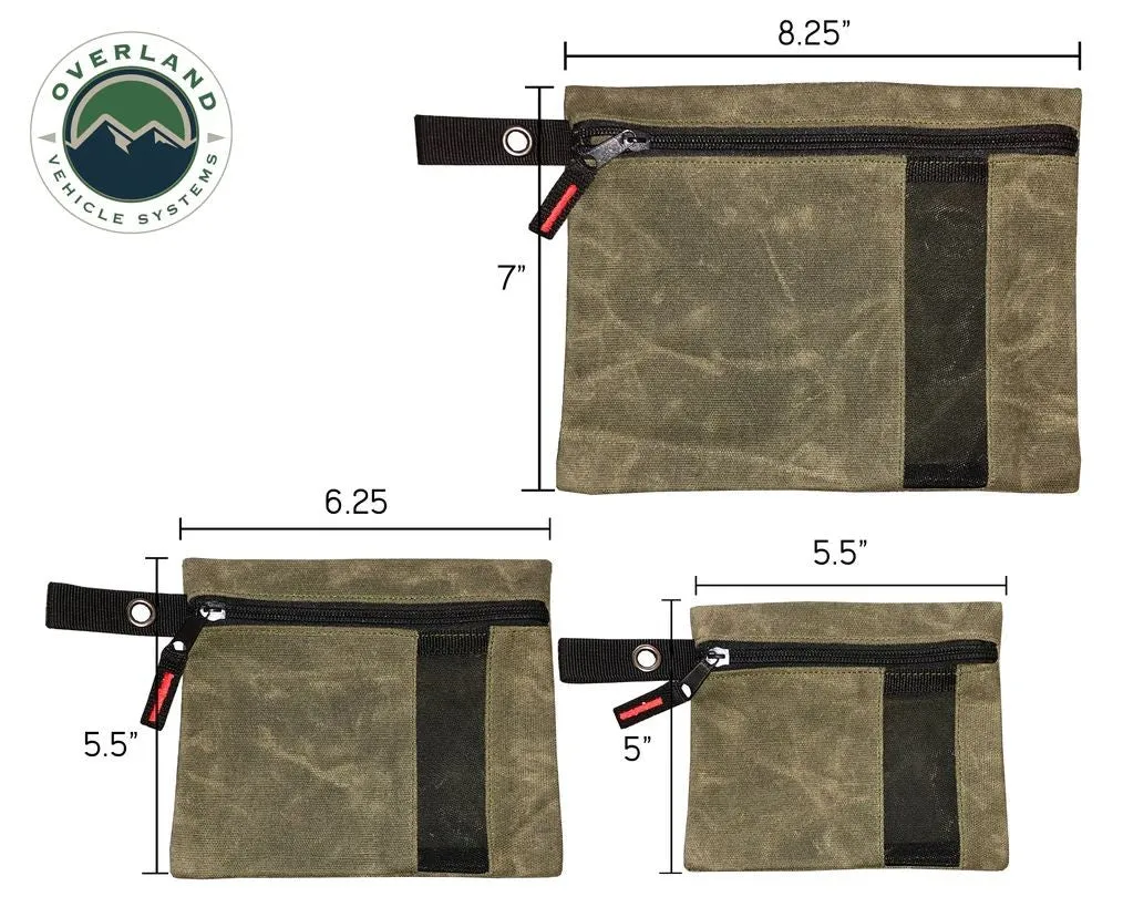 Overland Vehicle Systems Small Canvas Bags   3 set