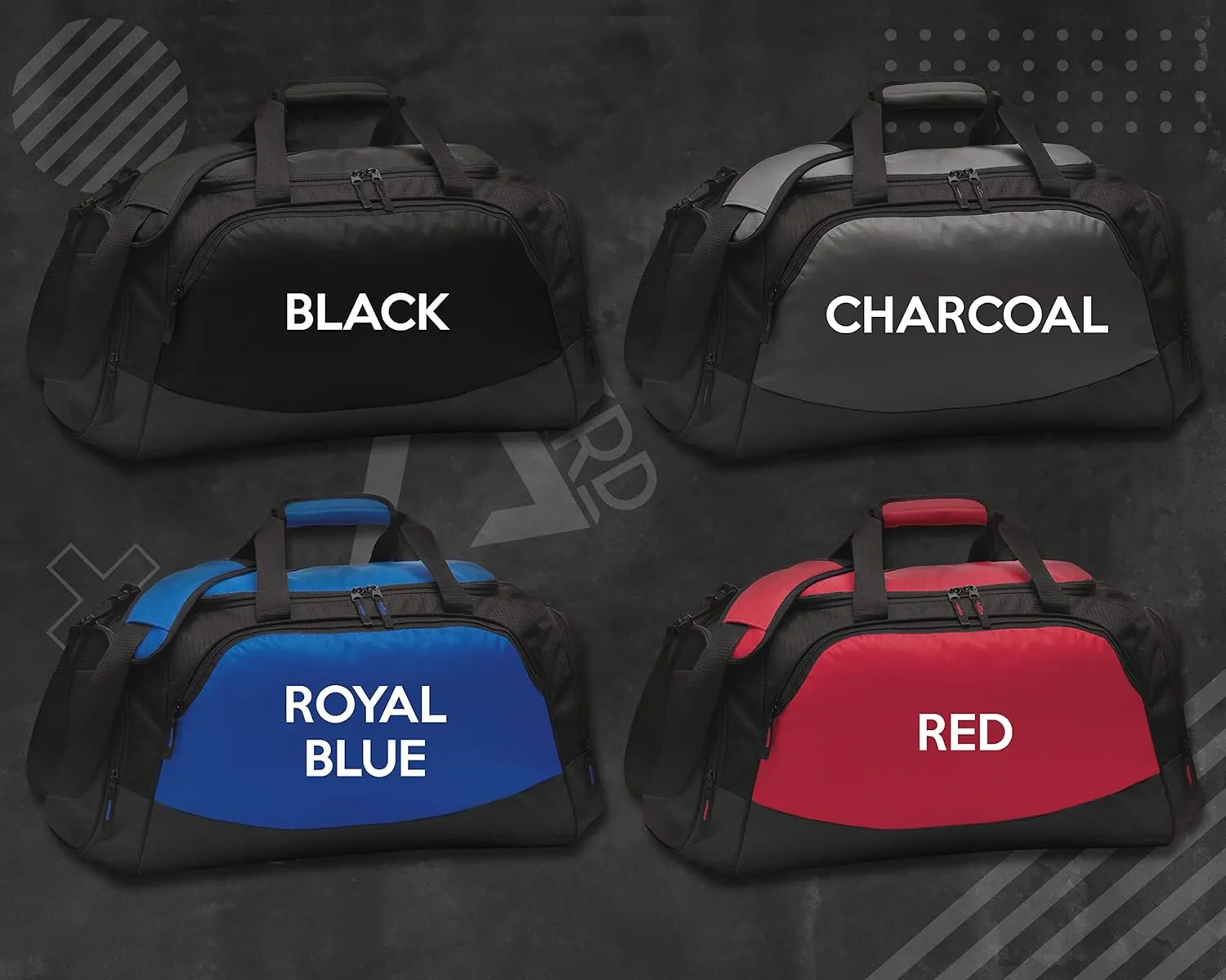 Personalized Soccer Duffle Bag with Shoe Compartment | Soccer Duffel Bag for Men, Women, Kids, & Teens with Gear Organizer | Duffle Bag for Travel