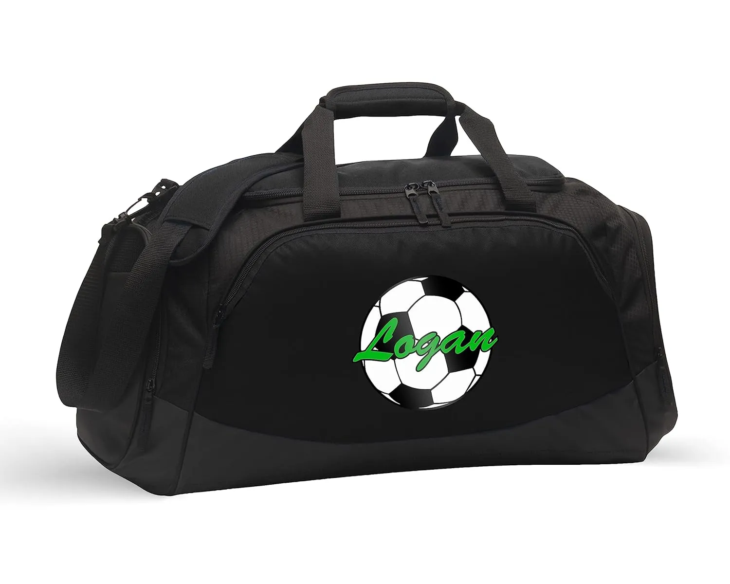 Personalized Soccer Duffle Bag with Shoe Compartment | Soccer Duffel Bag for Men, Women, Kids, & Teens with Gear Organizer | Duffle Bag for Travel