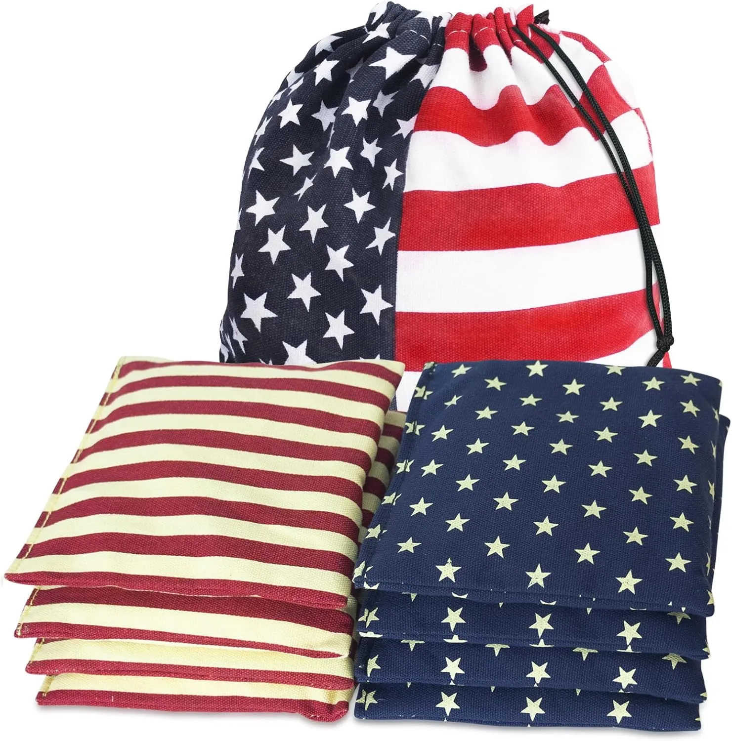 PetGirl Cornhole Bags Premium Weather Duckcloth Cornhole Bean Bags Cornholebags Set of 8 Regulation