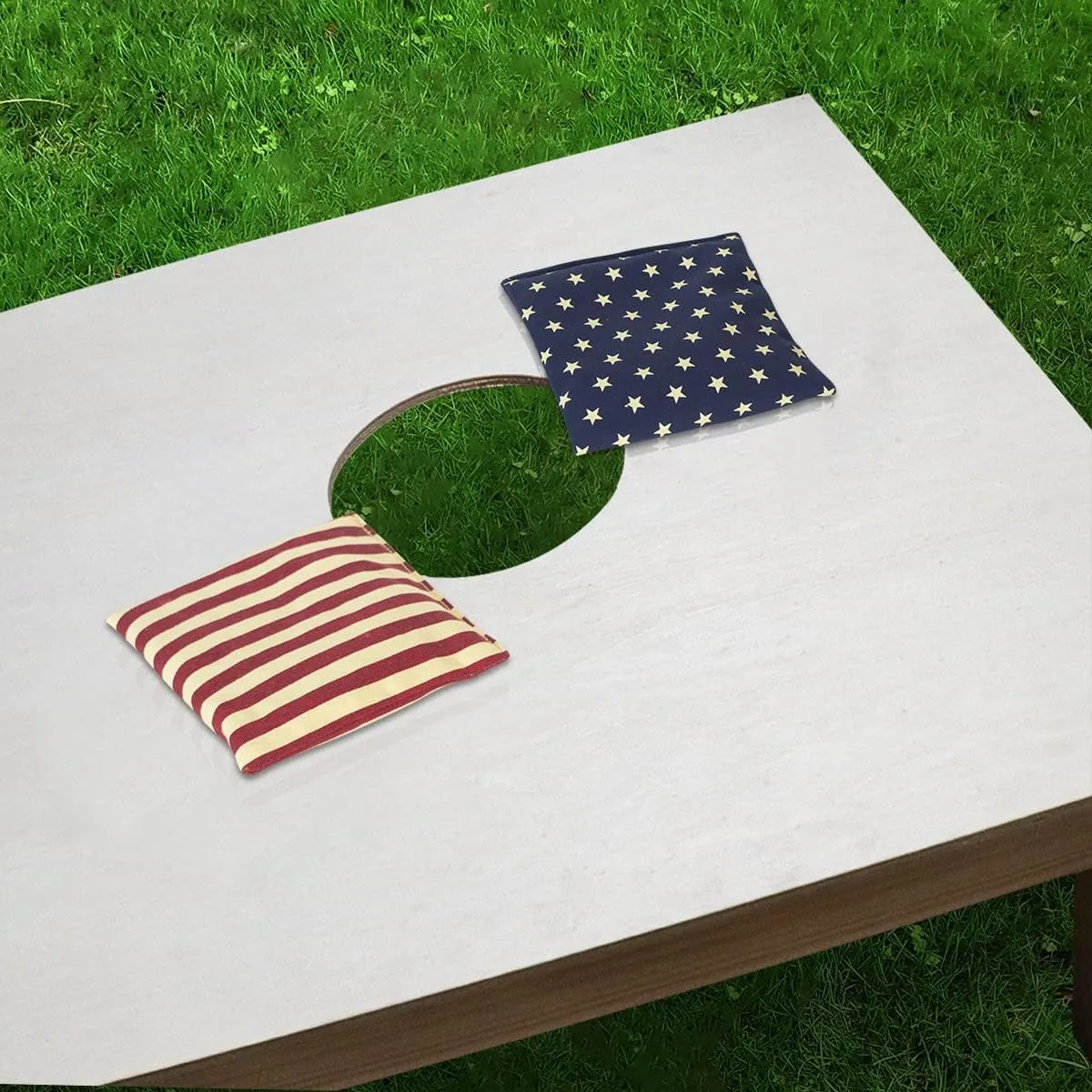 PetGirl Cornhole Bags Premium Weather Duckcloth Cornhole Bean Bags Cornholebags Set of 8 Regulation