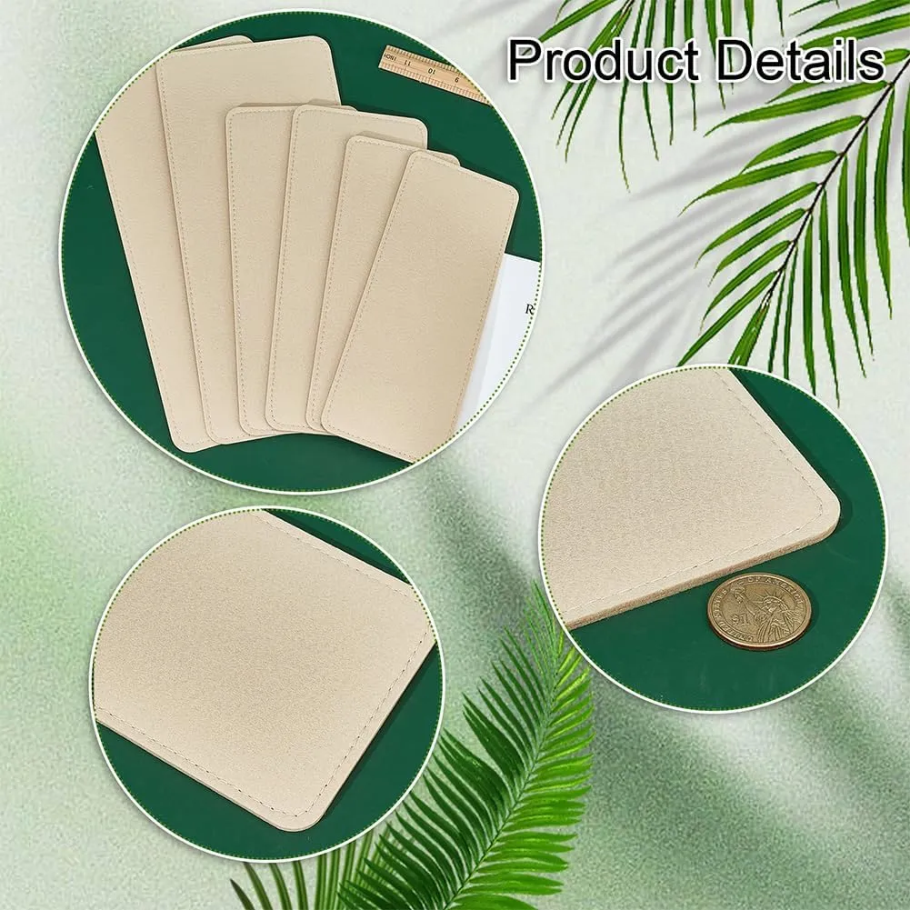 PH PandaHall 6pcs 3 Sizes Felt Bag Shaper, Rectangle Bag Support Insert Base Camel Handbag Base Insert Purse Bottom Insert Bag Stabilizer Bag Liner Board for Tote Leather Purse Crossbody Bag Backpack