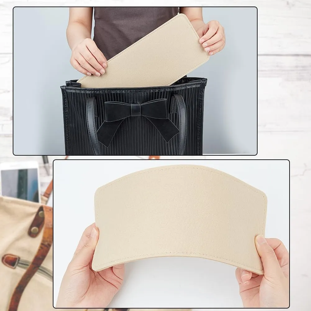 PH PandaHall 6pcs 3 Sizes Felt Bag Shaper, Rectangle Bag Support Insert Base Camel Handbag Base Insert Purse Bottom Insert Bag Stabilizer Bag Liner Board for Tote Leather Purse Crossbody Bag Backpack