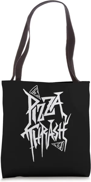 Pizza Thrash Metal Meme Genre Joke Party Music Tote Bag