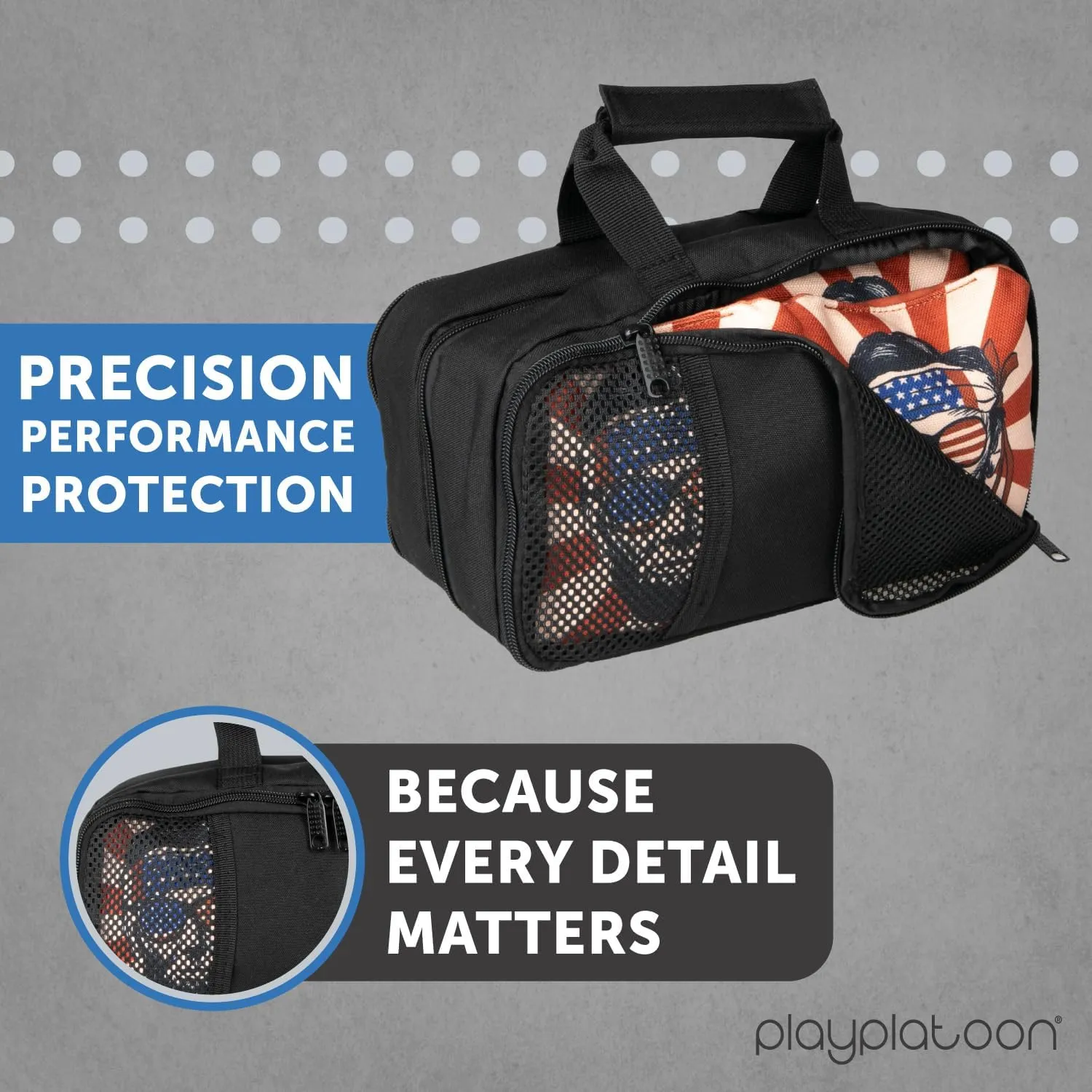 Play Platoon Cornhole Bag Carrying Bag, Corn Hole Carry Case, Carrying Case for Cornhole