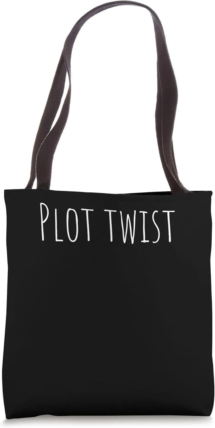 Plot Twist Classic Novel Author Literary Writer Designer Art Tote Bag