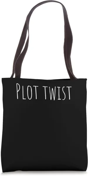 Plot Twist Classic Novel Author Literary Writer Designer Art Tote Bag
