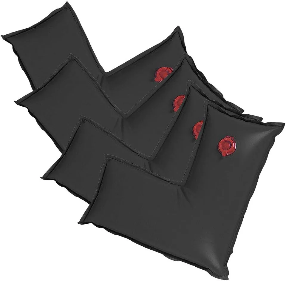 Pool Mate 1-3802-BLK-04BX Pool Cover Water Bags, 4-Pack, 2 ft. x 2 ft. Corner, Black