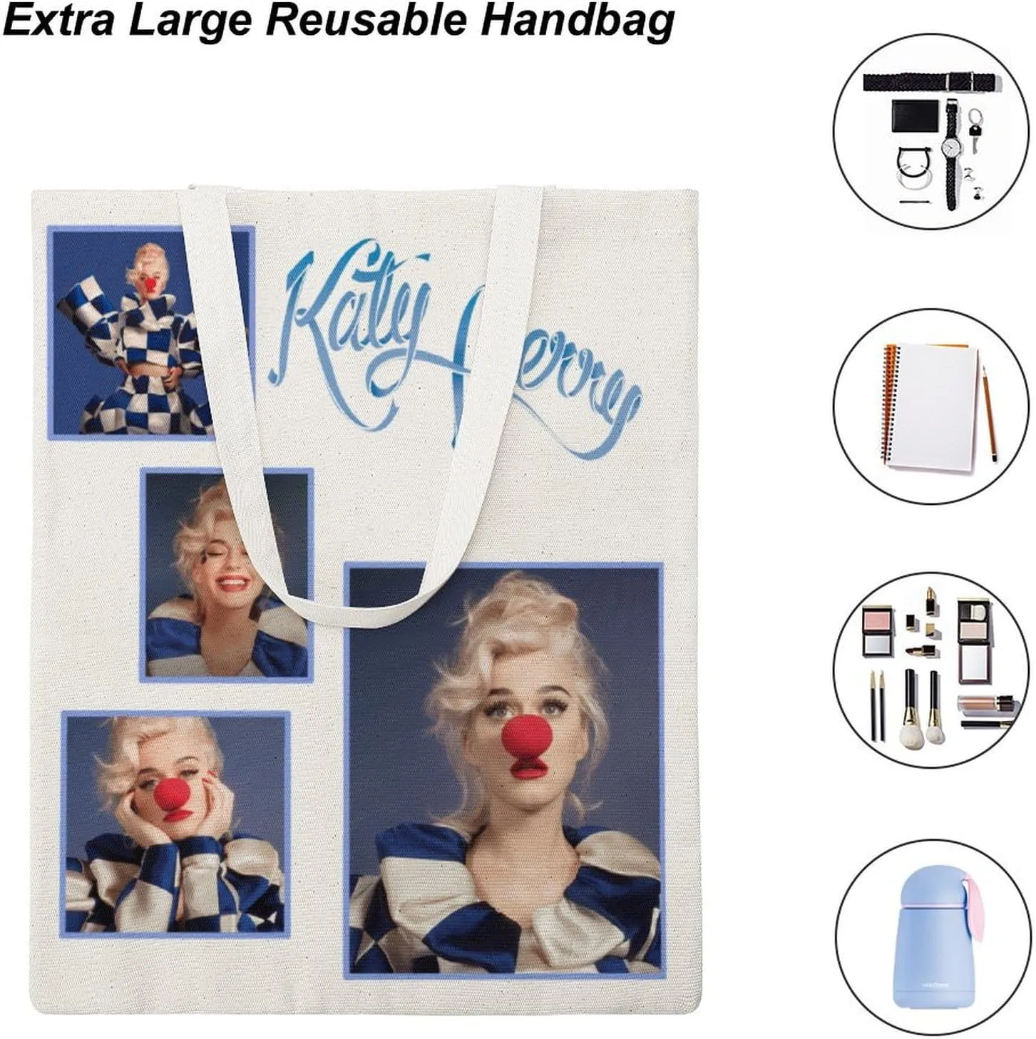 Pop Music Tote Bags, Womens Shoulder Bag, Print Travel Bag, Novelty Canvas Tote Bag Double, Funny Reusable Grocery Bag