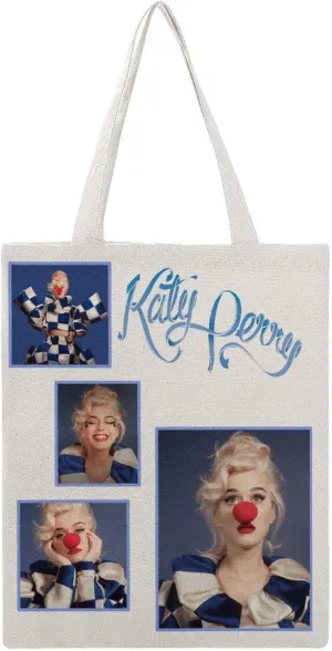 Pop Music Tote Bags, Womens Shoulder Bag, Print Travel Bag, Novelty Canvas Tote Bag Double, Funny Reusable Grocery Bag