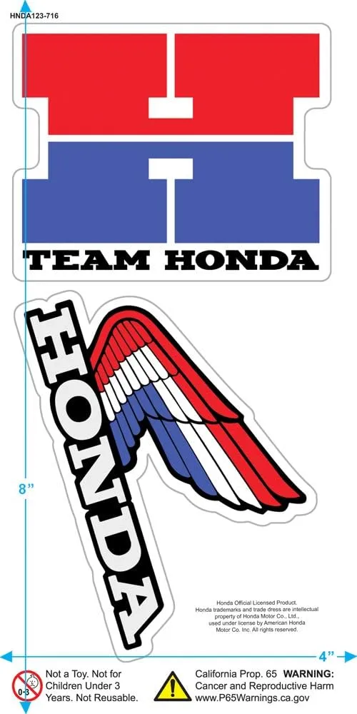 Popfunk Honda Yellow Wing Logo T-Shirt