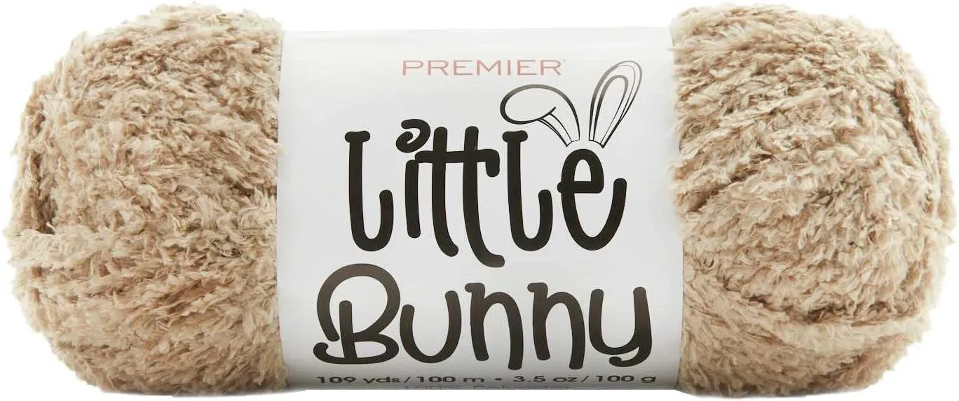 Premier Yarns Little Bunny Toffee 2079-11 (3-Skeins - Same Dye Lot) Chunky Bulky #5 Polyester Yarn for Crocheting and Knitting with Project Bag