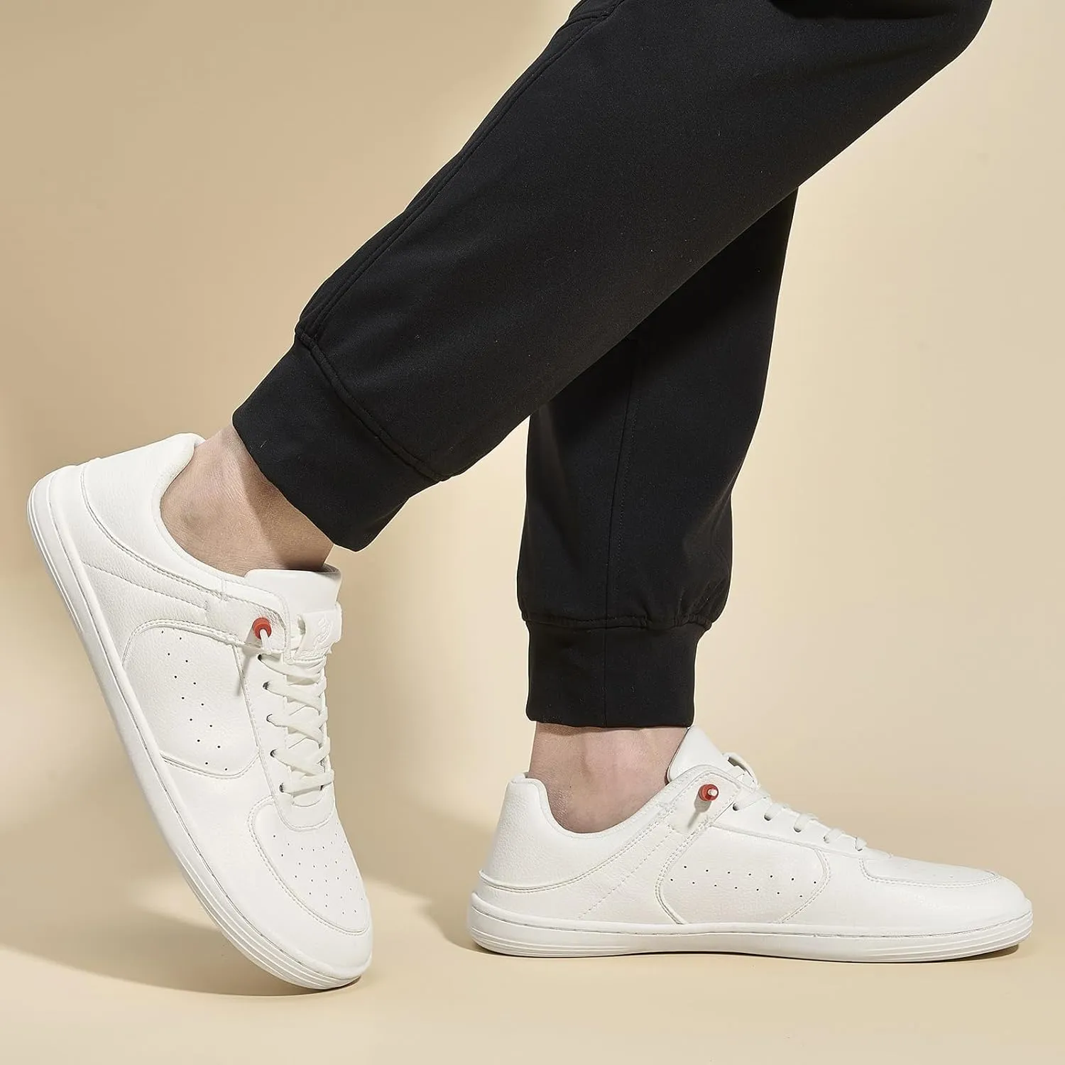 Pulltop Barefoot Wide Toe Box Shoes for Men - Minimalist Barefoot Dress Shoes Sneakers Zero Drop Slip on Walking Non Slip Shoes for Men