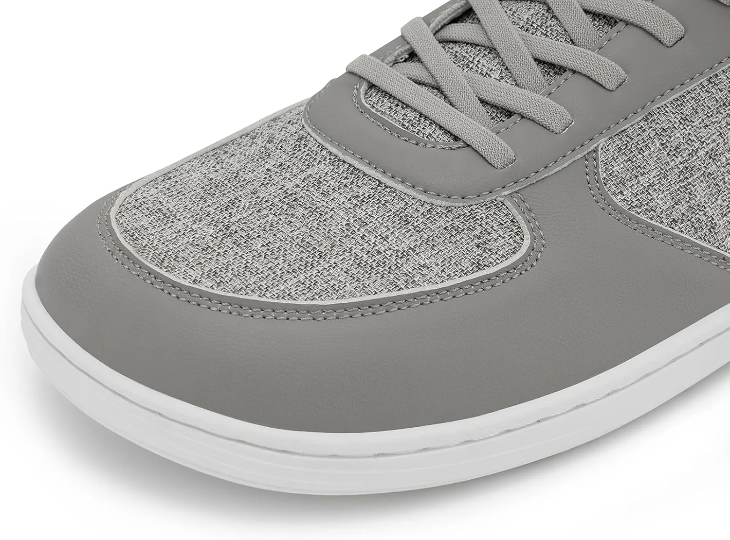 Pulltop Barefoot Wide Toe Box Shoes for Men - Minimalist Barefoot Dress Shoes Sneakers Zero Drop Slip on Walking Non Slip Shoes for Men