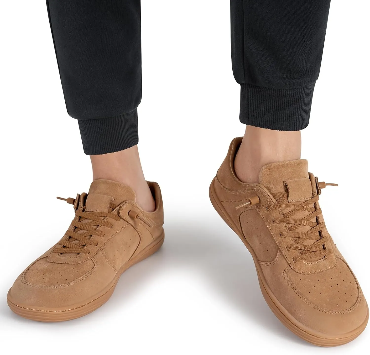 Pulltop Barefoot Wide Toe Box Shoes for Men - Minimalist Barefoot Dress Shoes Sneakers Zero Drop Slip on Walking Non Slip Shoes for Men