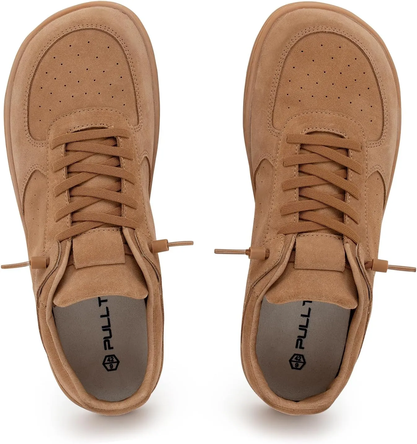 Pulltop Barefoot Wide Toe Box Shoes for Men - Minimalist Barefoot Dress Shoes Sneakers Zero Drop Slip on Walking Non Slip Shoes for Men