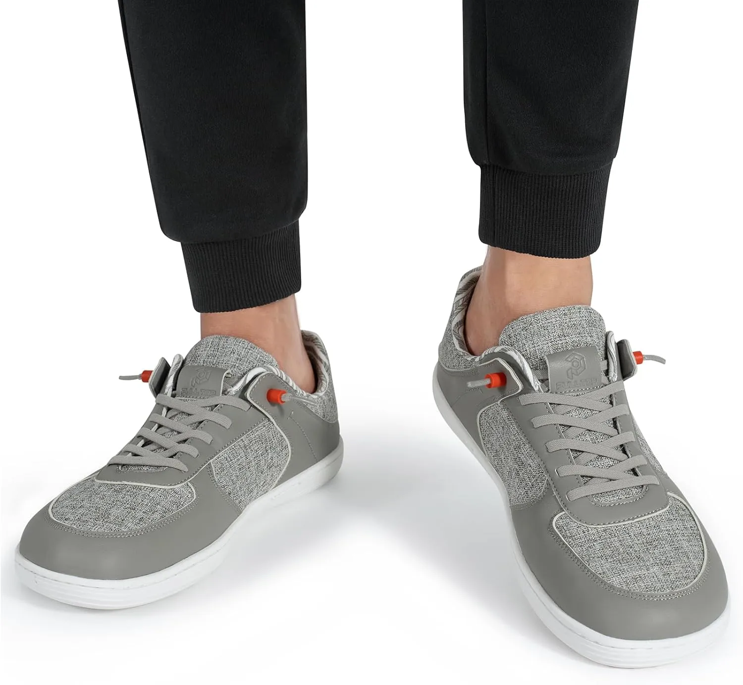 Pulltop Barefoot Wide Toe Box Shoes for Men - Minimalist Barefoot Dress Shoes Sneakers Zero Drop Slip on Walking Non Slip Shoes for Men