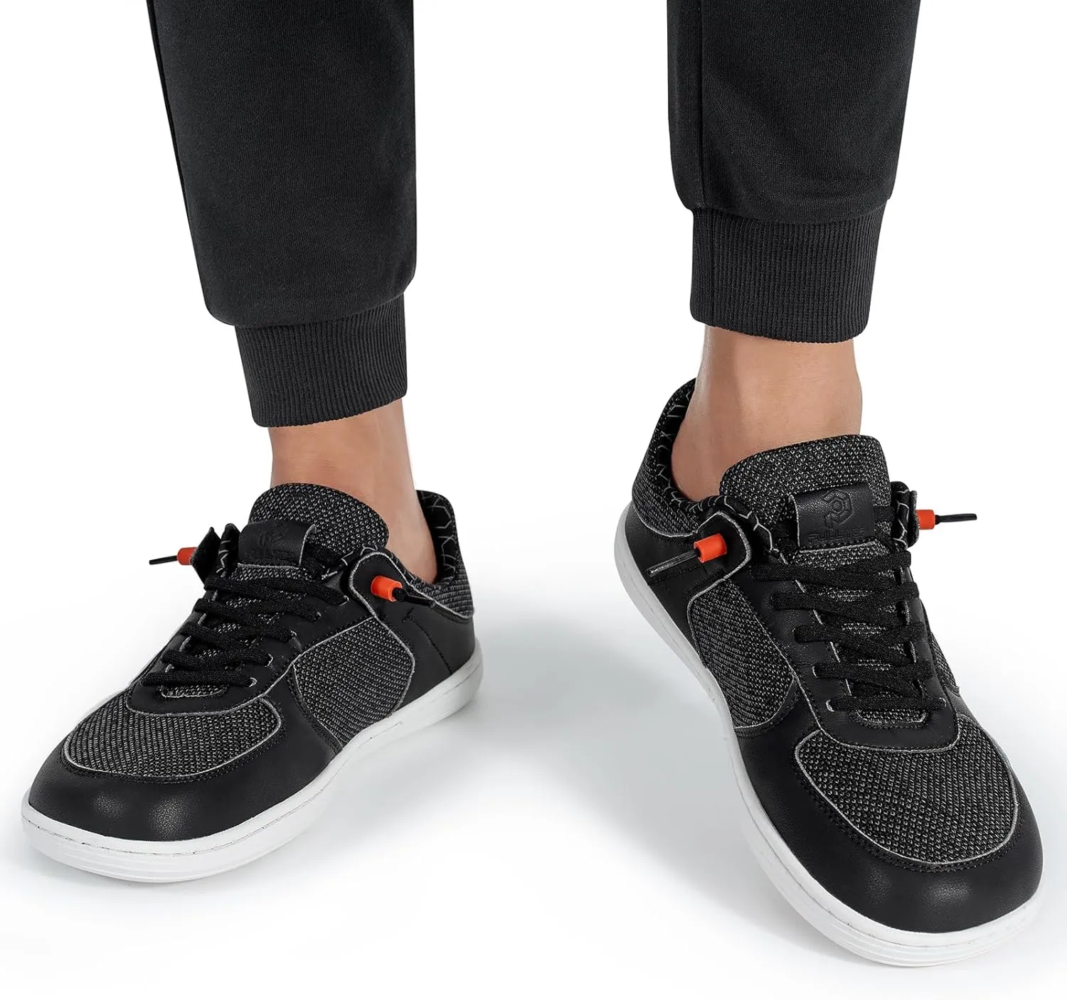 Pulltop Barefoot Wide Toe Box Shoes for Men - Minimalist Barefoot Dress Shoes Sneakers Zero Drop Slip on Walking Non Slip Shoes for Men