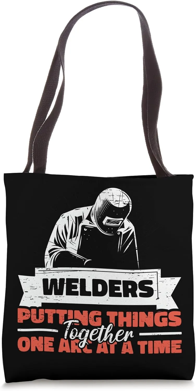Putting Things Together Metalwork Weld Welder Welding Tote Bag