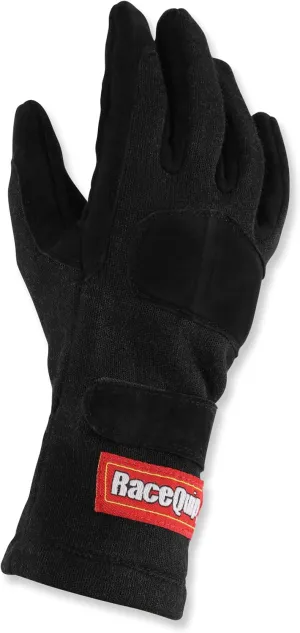RaceQuip® 355006RQP 355 Series Driving Gloves - SFI 3.3/5 - Black/Black - XL