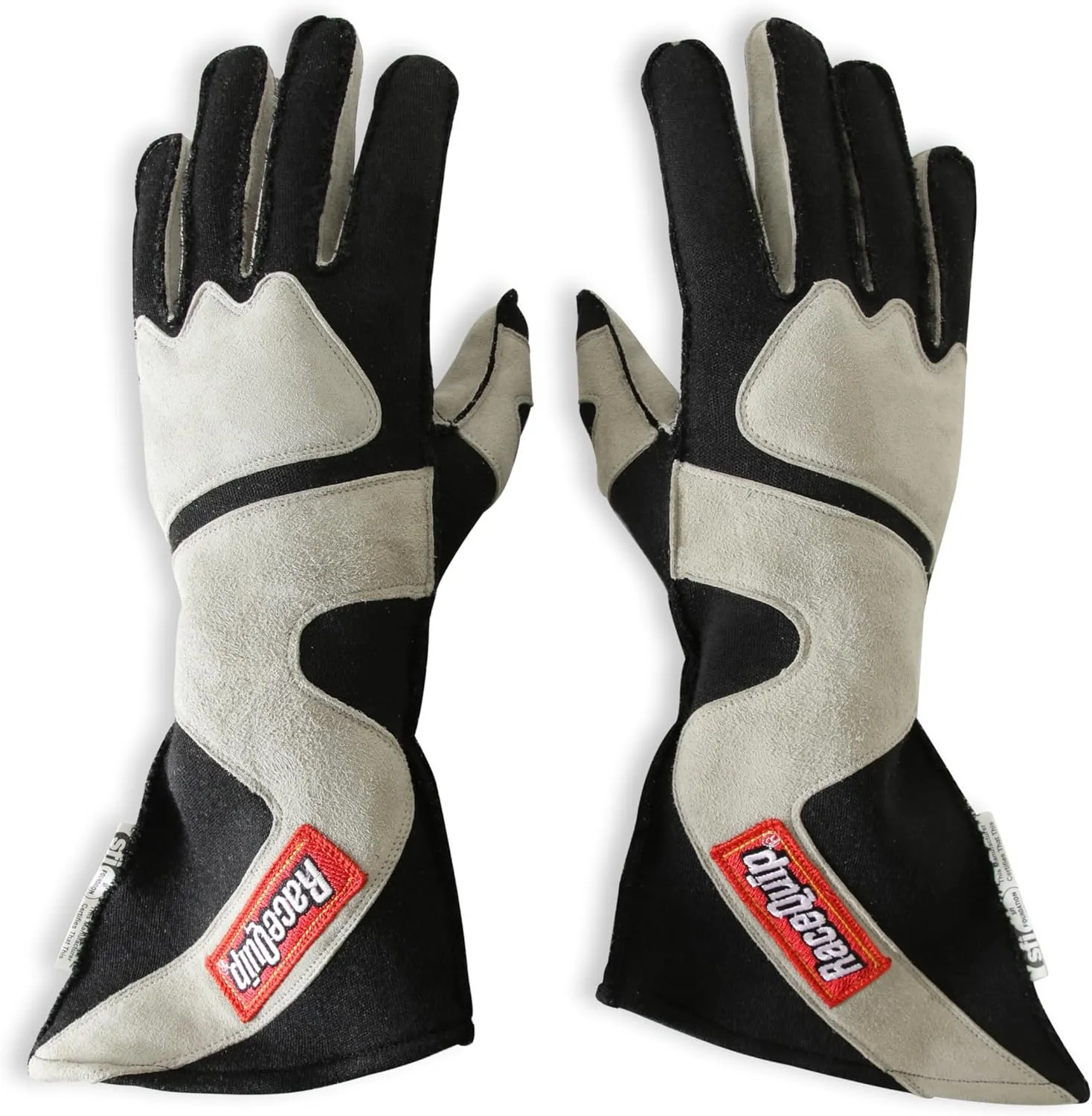 RaceQuip® 359602RQP 359 Series Driving Gloves - SFI 3.3/5 - Black/Gray - Small