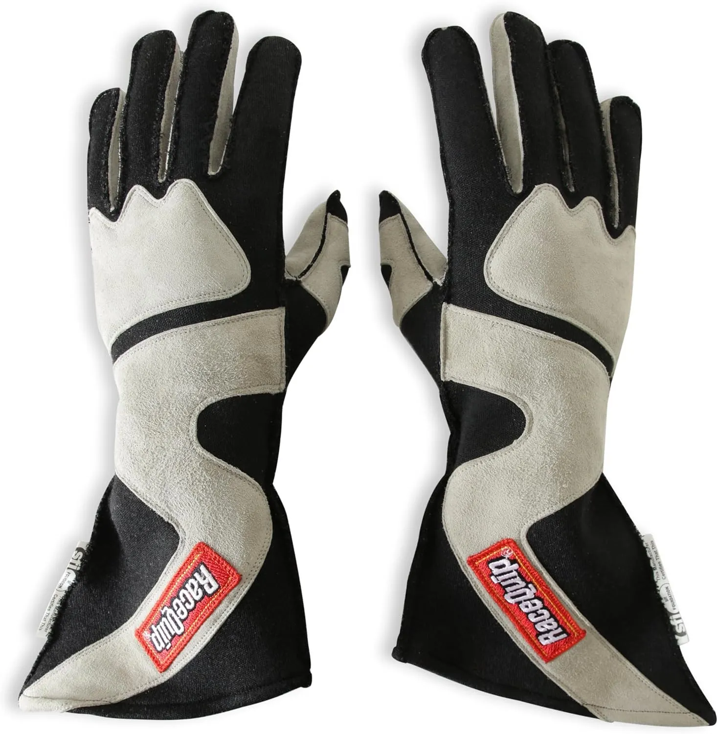 RaceQuip® 359605RQP 359 Series Driving Gloves - SFI 3.3/5 - Black/Gray - Large