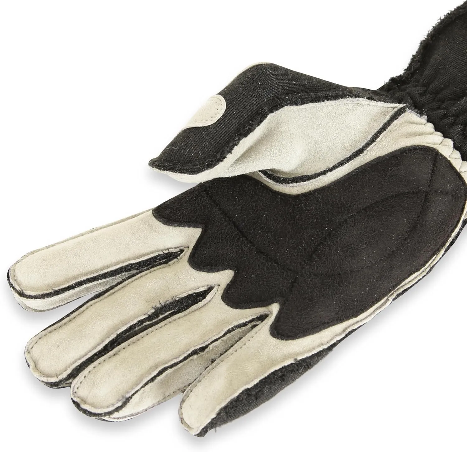 RaceQuip Outseam Race Gloves 356 Series 2 Layer Nomex SFI 3.3/5 Gray/Black Large 356605