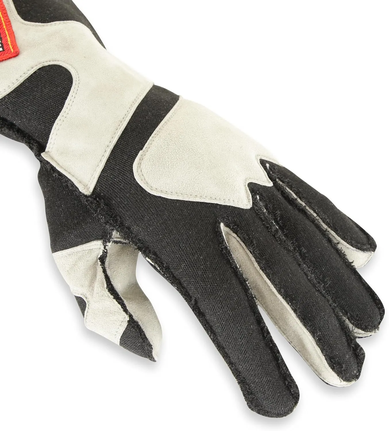 RaceQuip Outseam Race Gloves 356 Series 2 Layer Nomex SFI 3.3/5 Gray/Black Large 356605