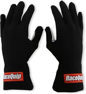 RaceQuip RQP 350006 RQP 350 Series Driving Gloves- Single Layer Black/White XL