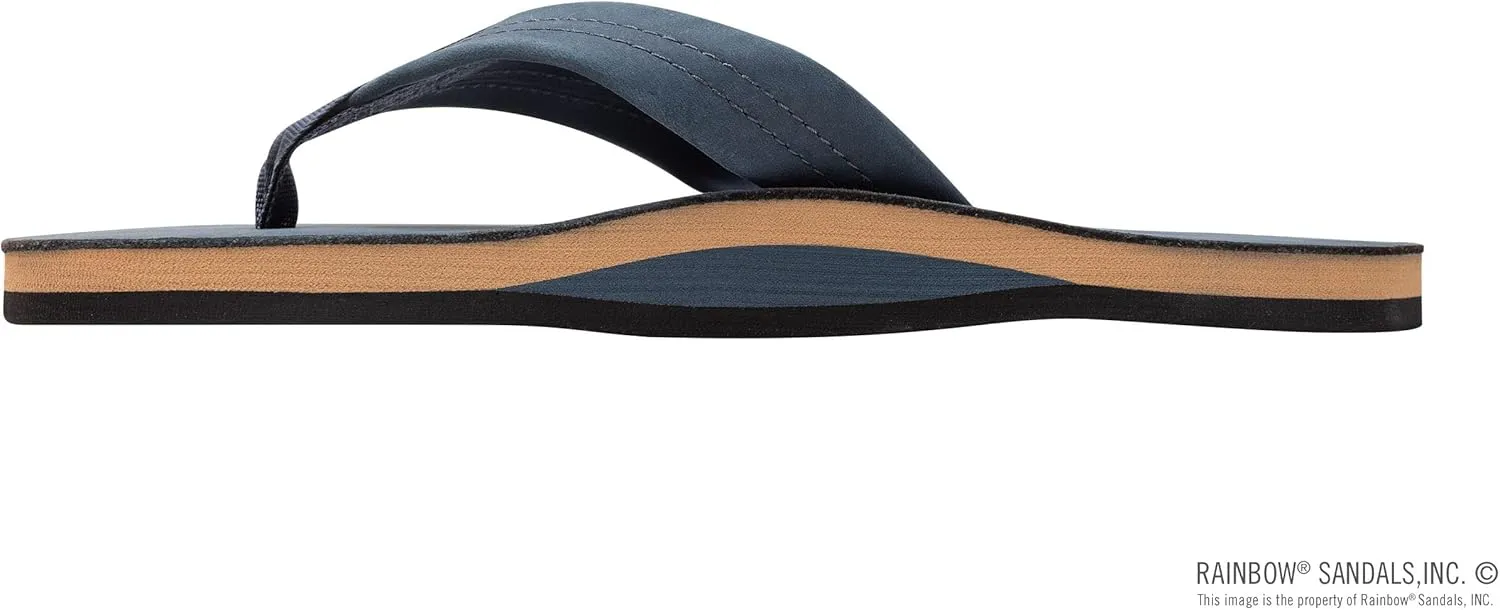 Rainbow Sandals Mens Luxury Leather - Single Layer Arch Support
