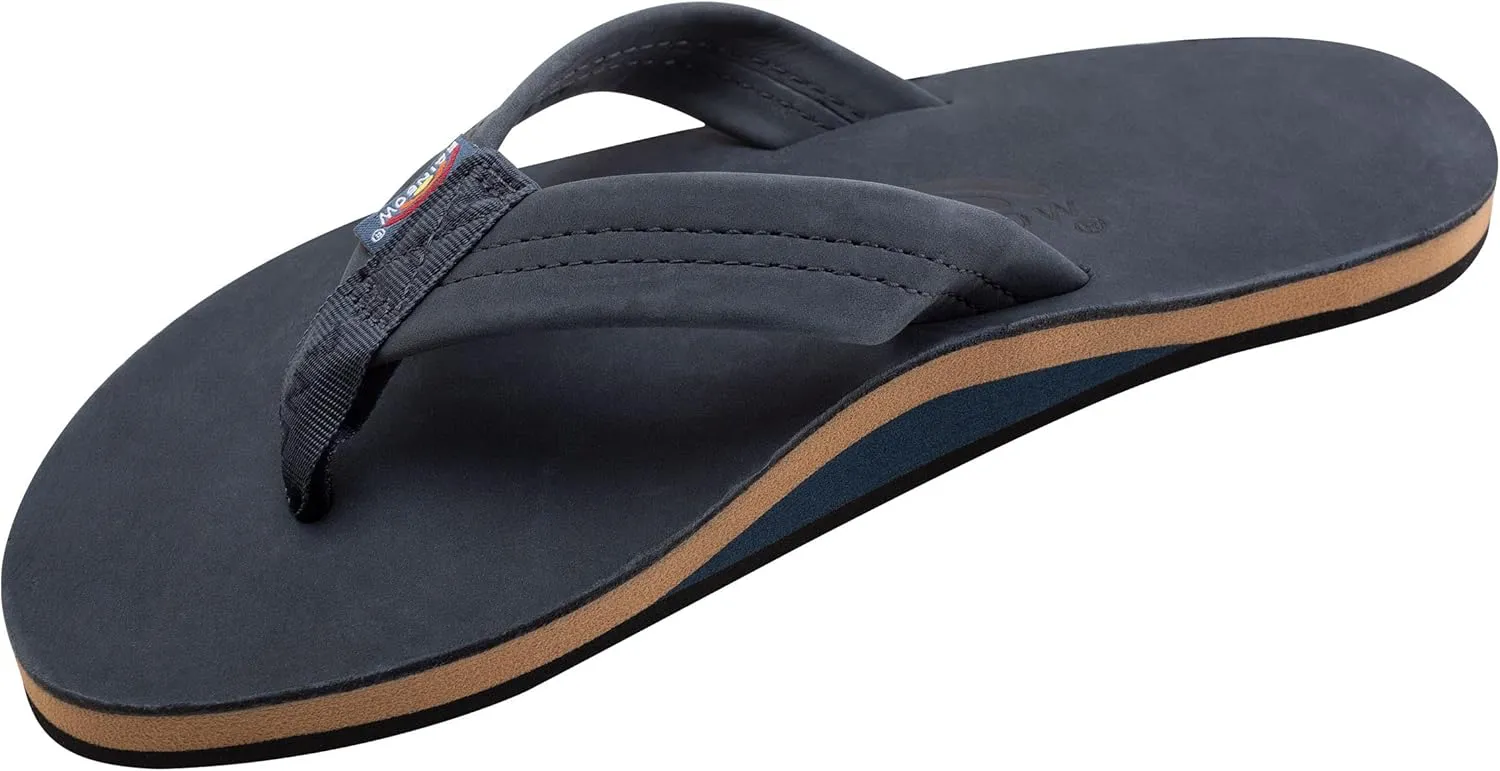 Rainbow Sandals Mens Luxury Leather - Single Layer Arch Support