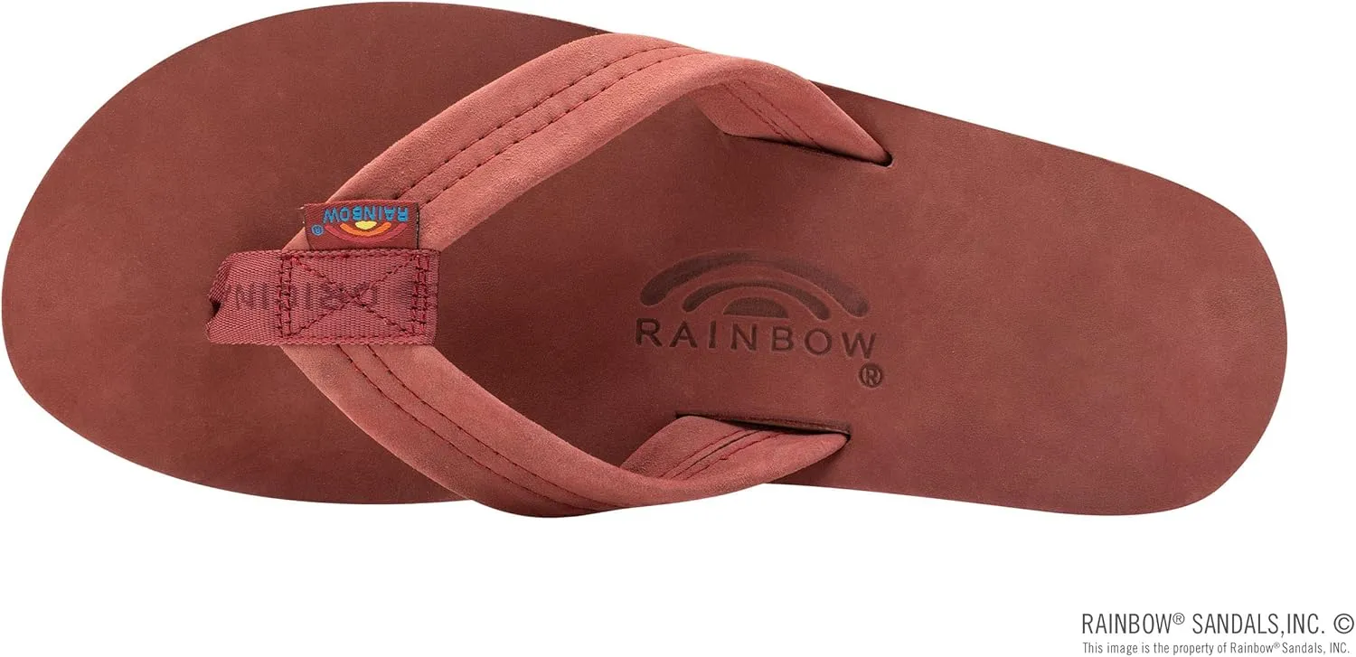 Rainbow Sandals Mens Luxury Leather - Single Layer Arch Support