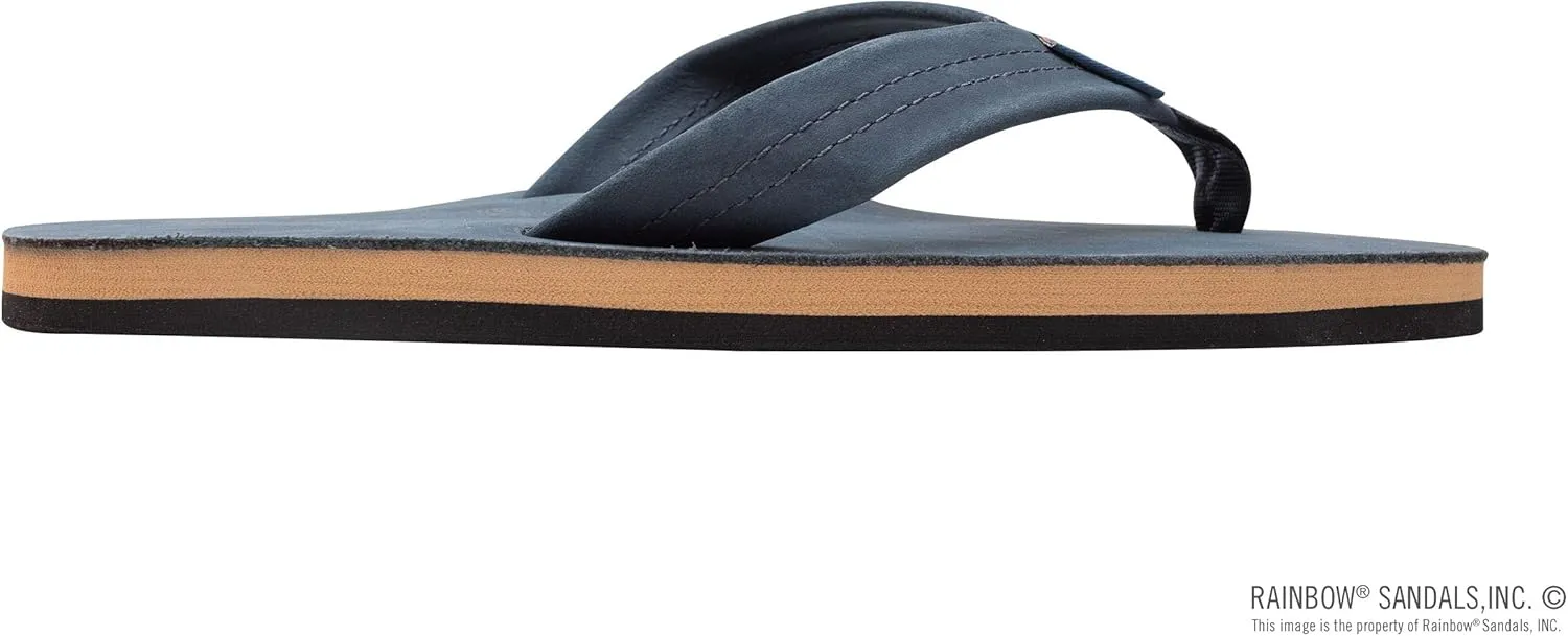 Rainbow Sandals Mens Luxury Leather - Single Layer Arch Support