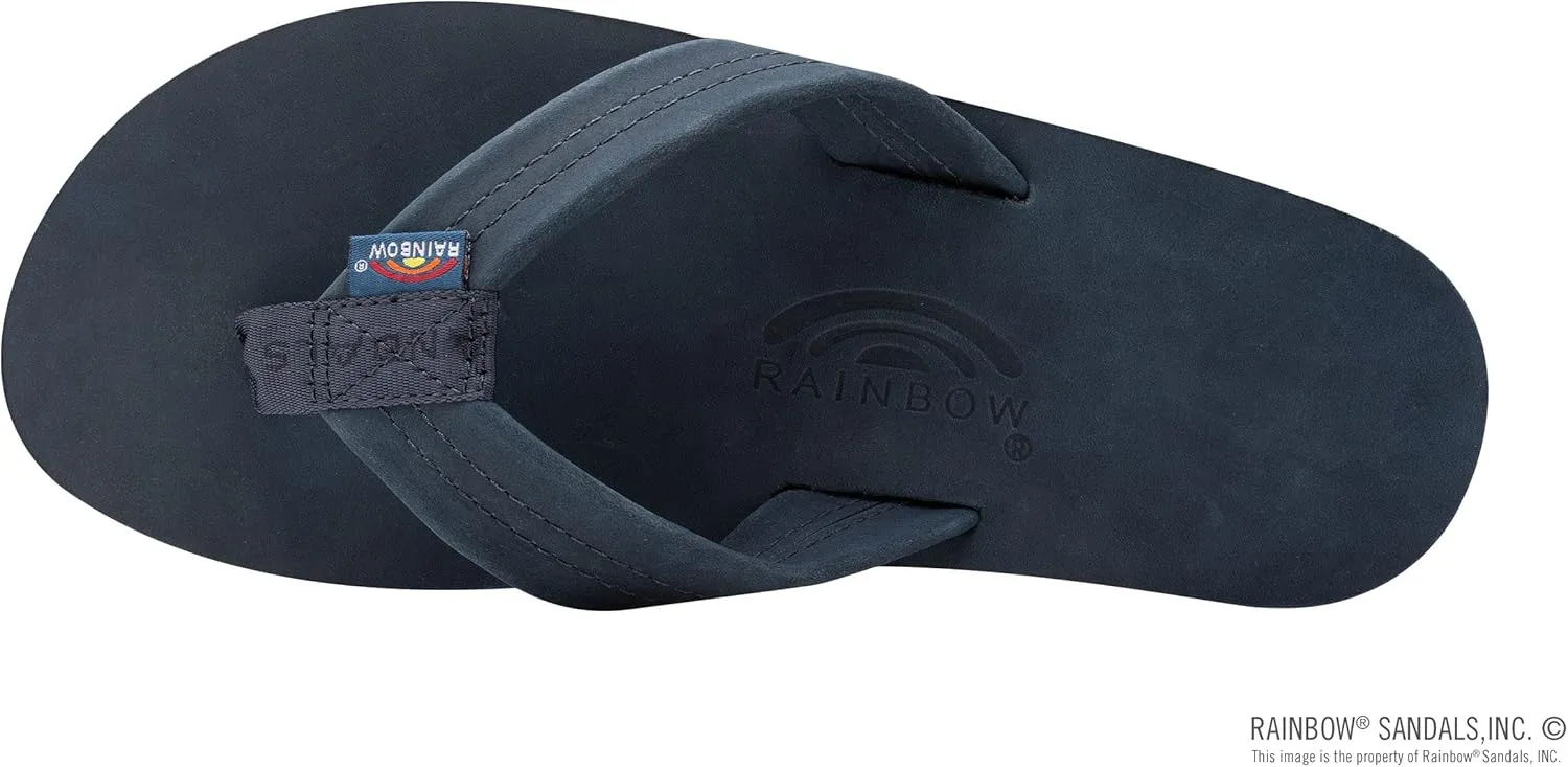 Rainbow Sandals Mens Luxury Leather - Single Layer Arch Support