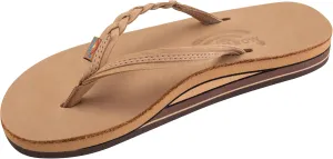 Rainbow Sandals Women’s Double Layer Flirty Braidy Premier Leather w/Single Braided Strap